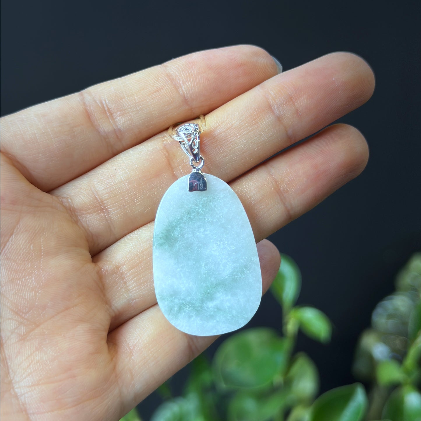Đại Nhật Protection Buddha Natural Jadeite Jade Pendant - Year of Goat and Monkey