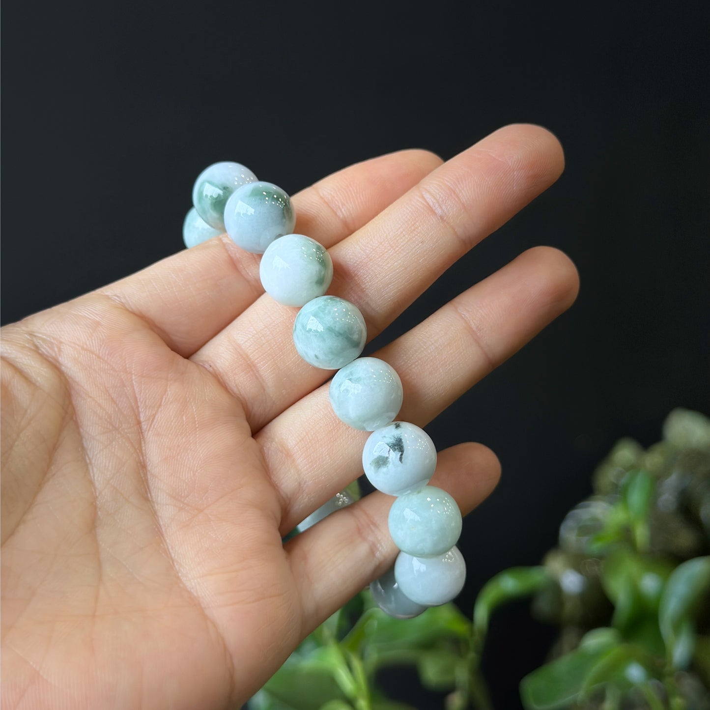 Son Thuy Jadeite Jade Bracelet Size 12 mm