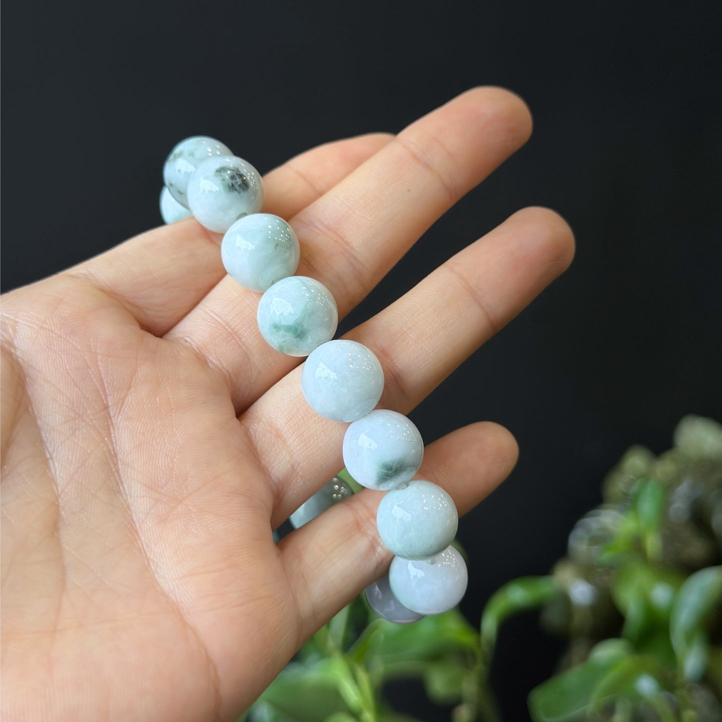 Son Thuy Jadeite Jade Bracelet Size 12 mm