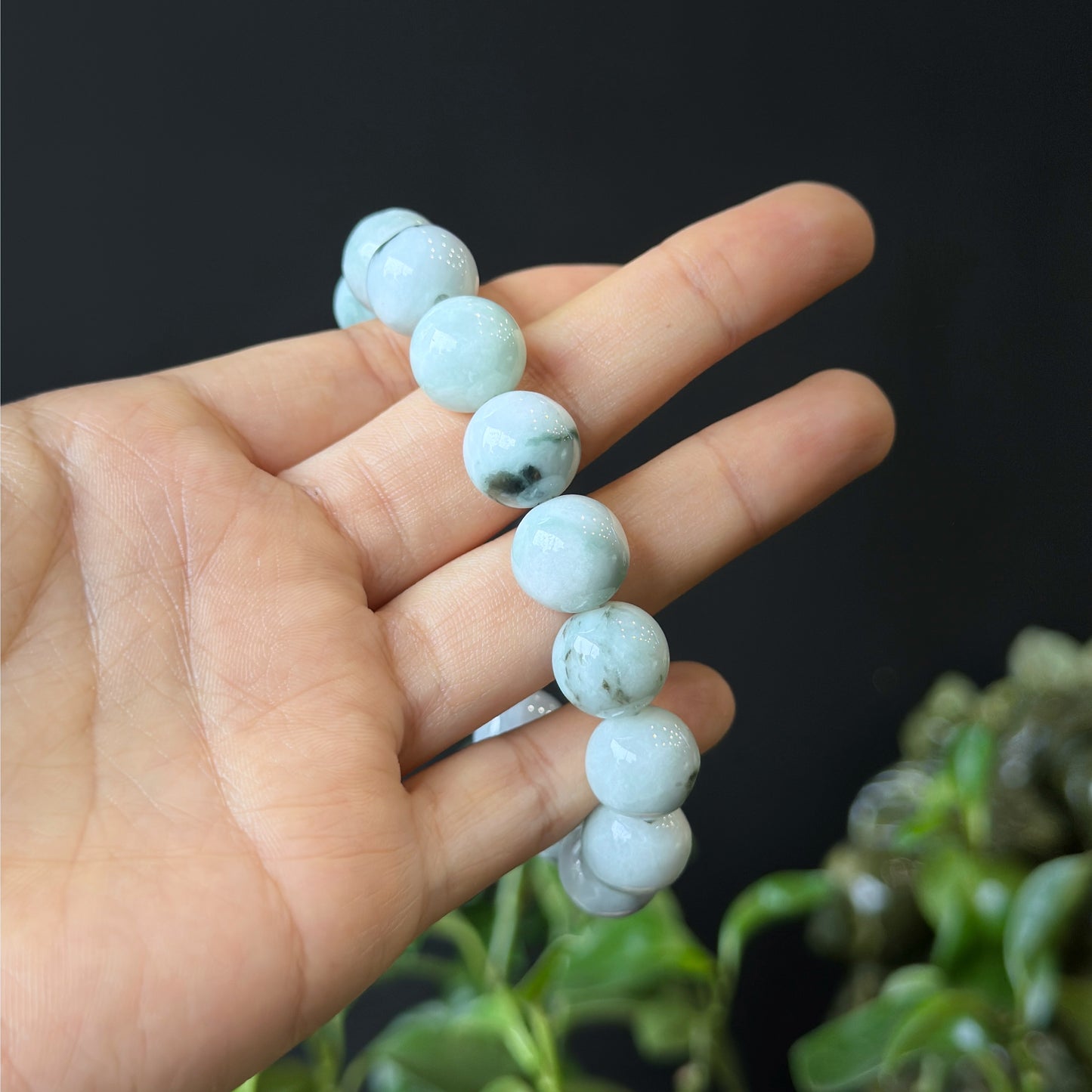 Son Thuy Jadeite Jade Bracelet Size 12 mm