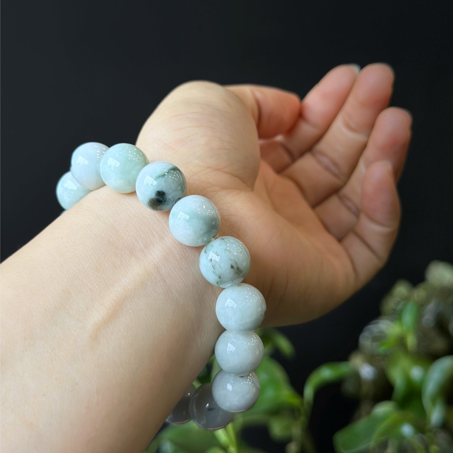 Son Thuy Jadeite Jade Bracelet Size 12 mm