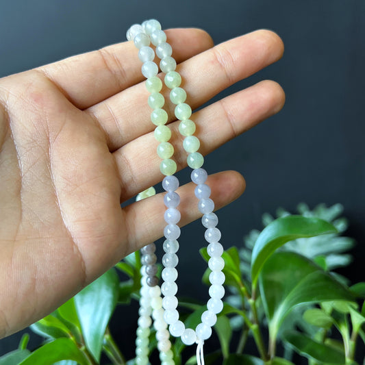 Hoa Dien Nephrite Jade Triple Wrap Bracelet Size 6 mm