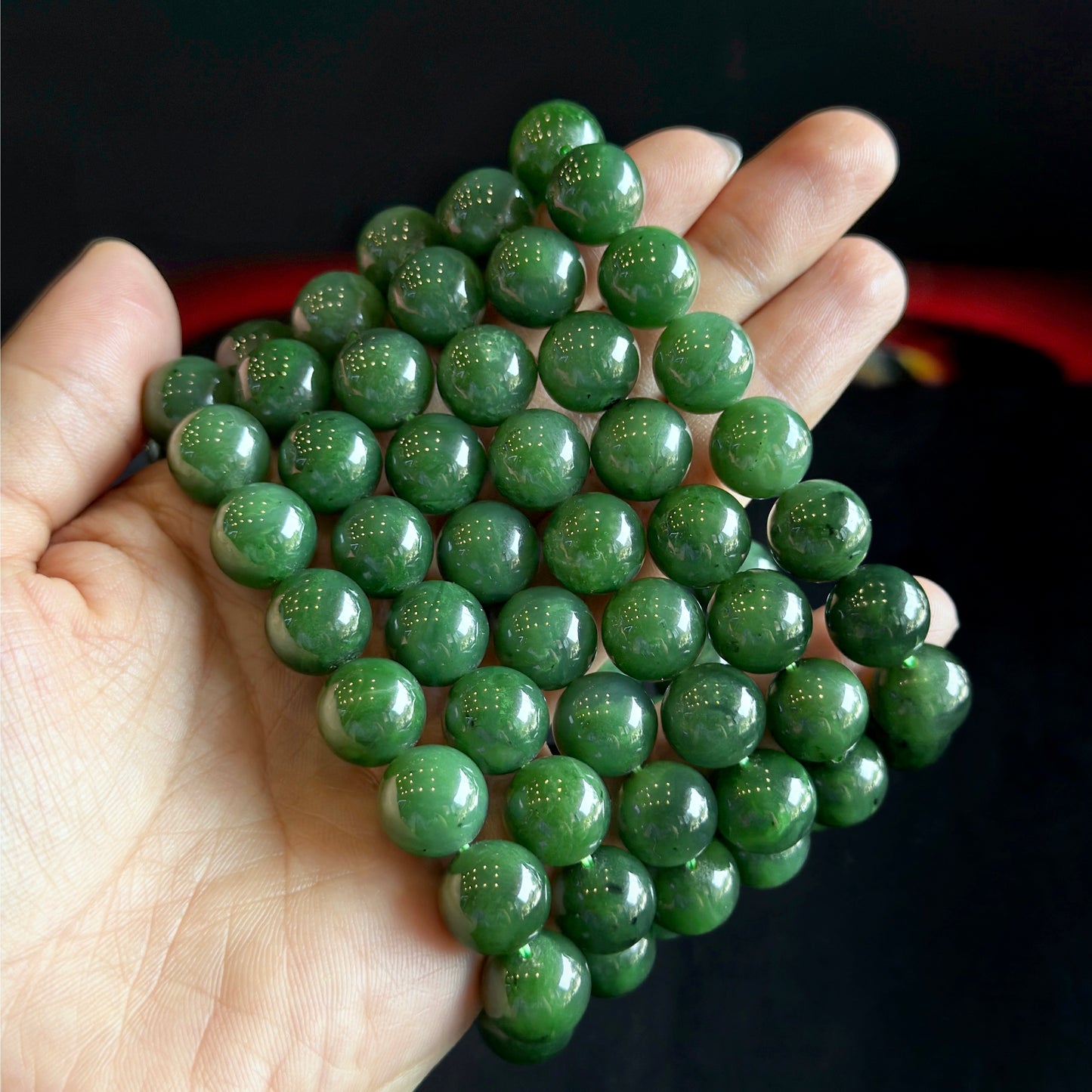 Nephrite Jade Bracelet Size 11-12 mm