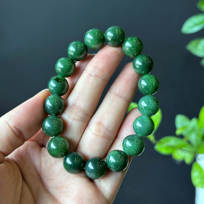 Nephrite Jade Bracelet Size 11-12 mm