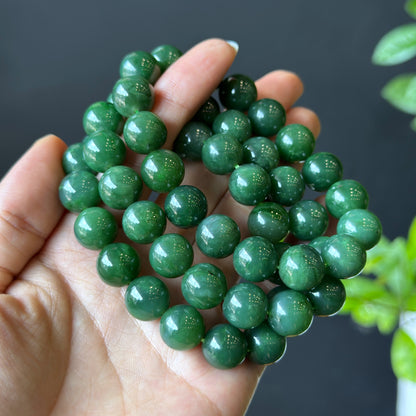 Nephrite Jade Bracelet Size 11-12 mm