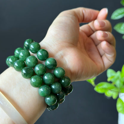 Nephrite Jade Bracelet Size 11-12 mm