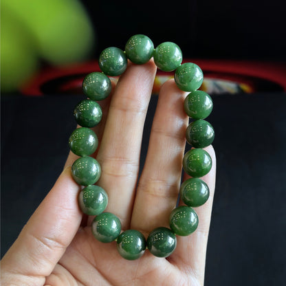 Nephrite Jade Bracelet Size 11-12 mm