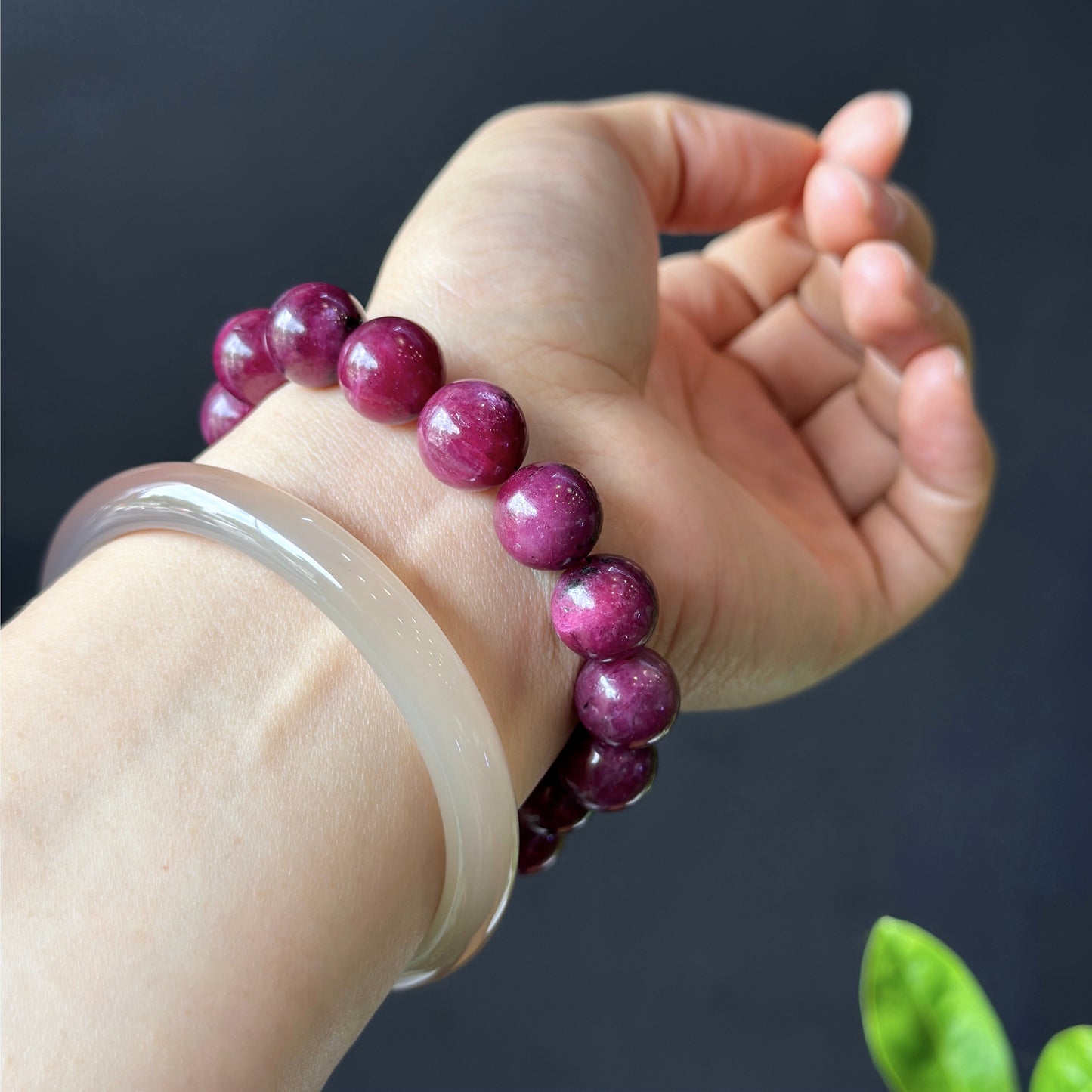 Natural Ruby VIP Bracelet Size 12 mm
