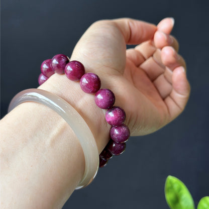 Natural Ruby VIP Bracelet Size 12 mm