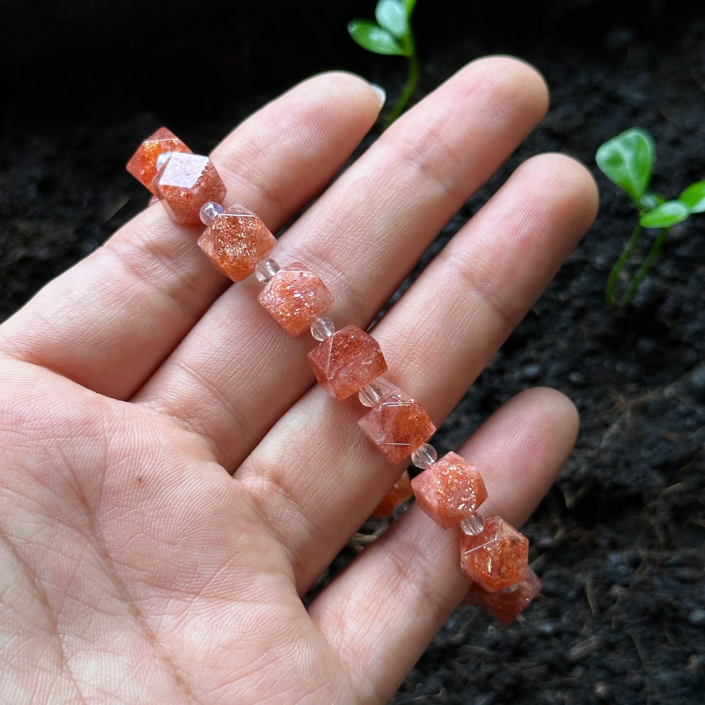 Sunstone Bracelet Size 8-10 mm