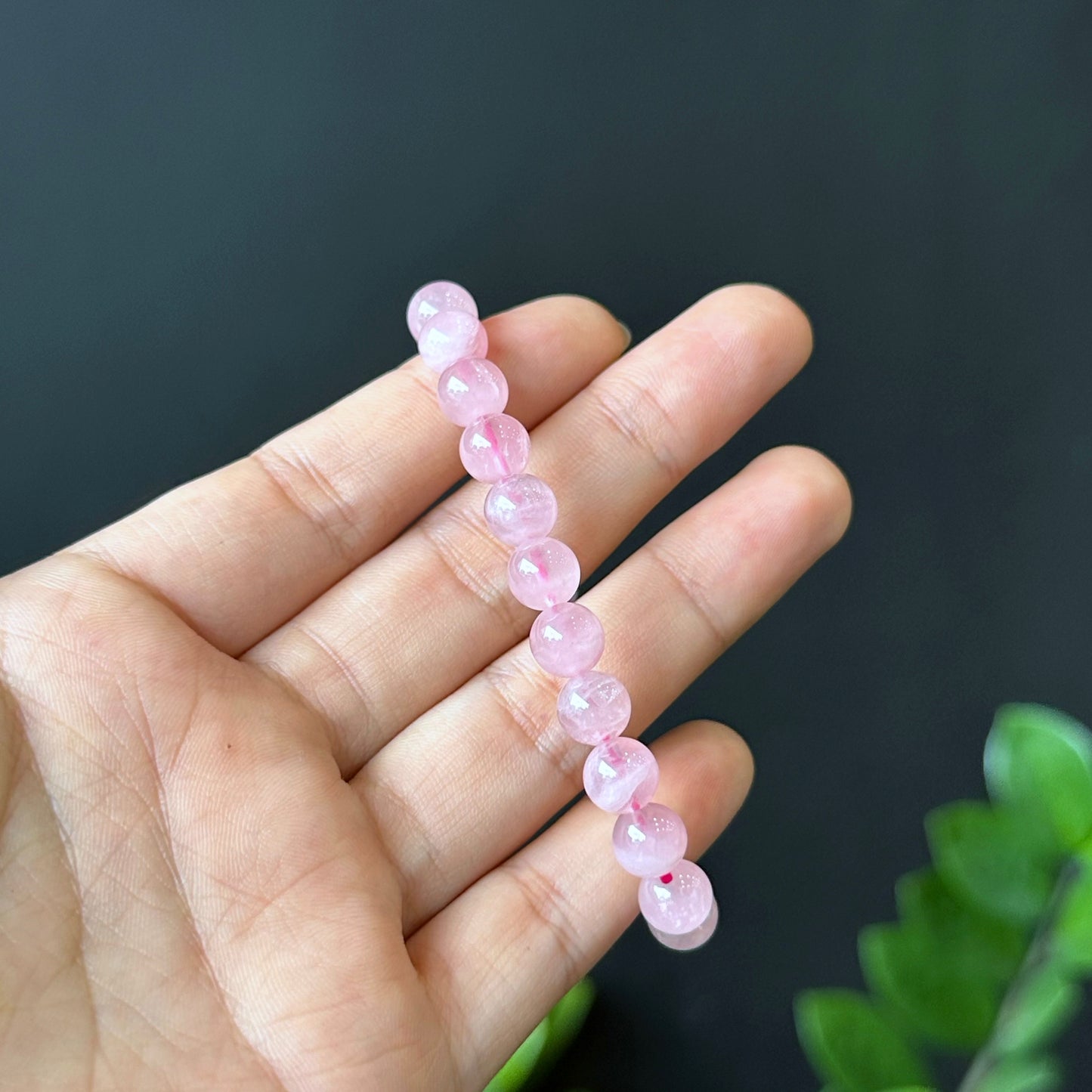 Natural Rose Quartz Bracelet Size 8 mm