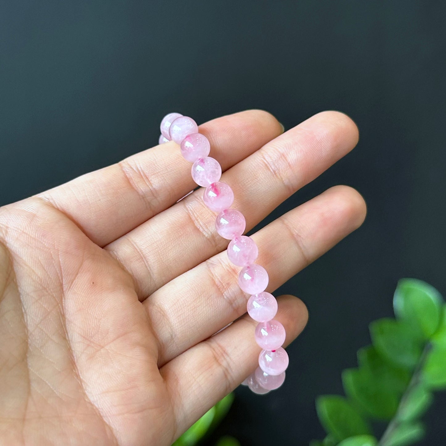 Natural Rose Quartz Bracelet Size 8 mm