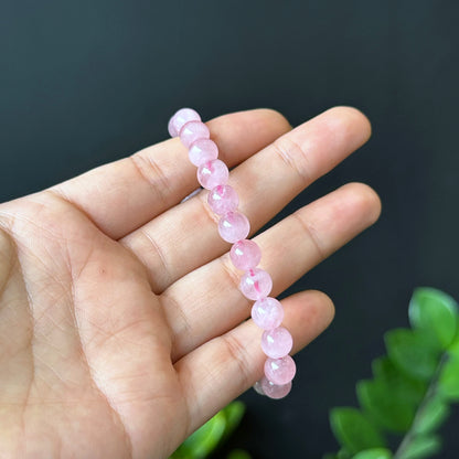 Natural Rose Quartz Bracelet Size 8 mm