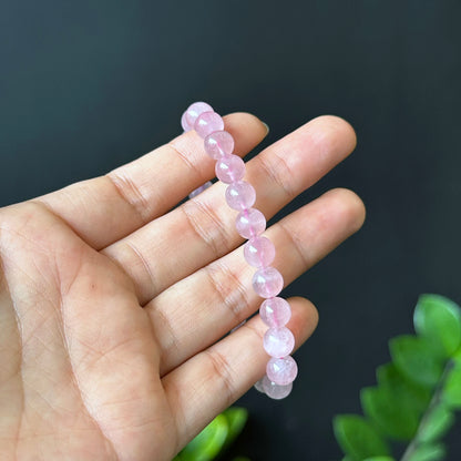 Natural Rose Quartz Bracelet Size 8 mm