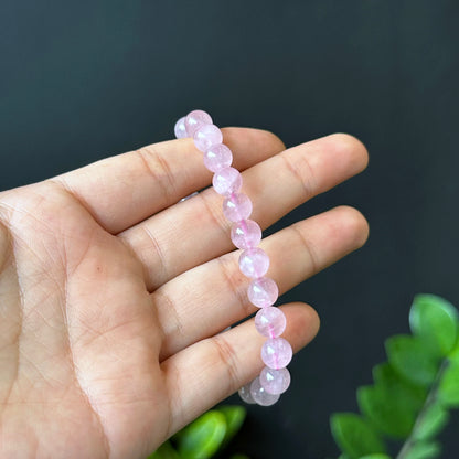 Natural Rose Quartz Bracelet Size 8 mm