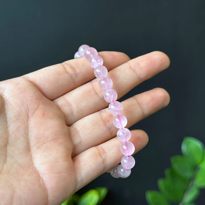 Natural Rose Quartz Bracelet Size 8 mm