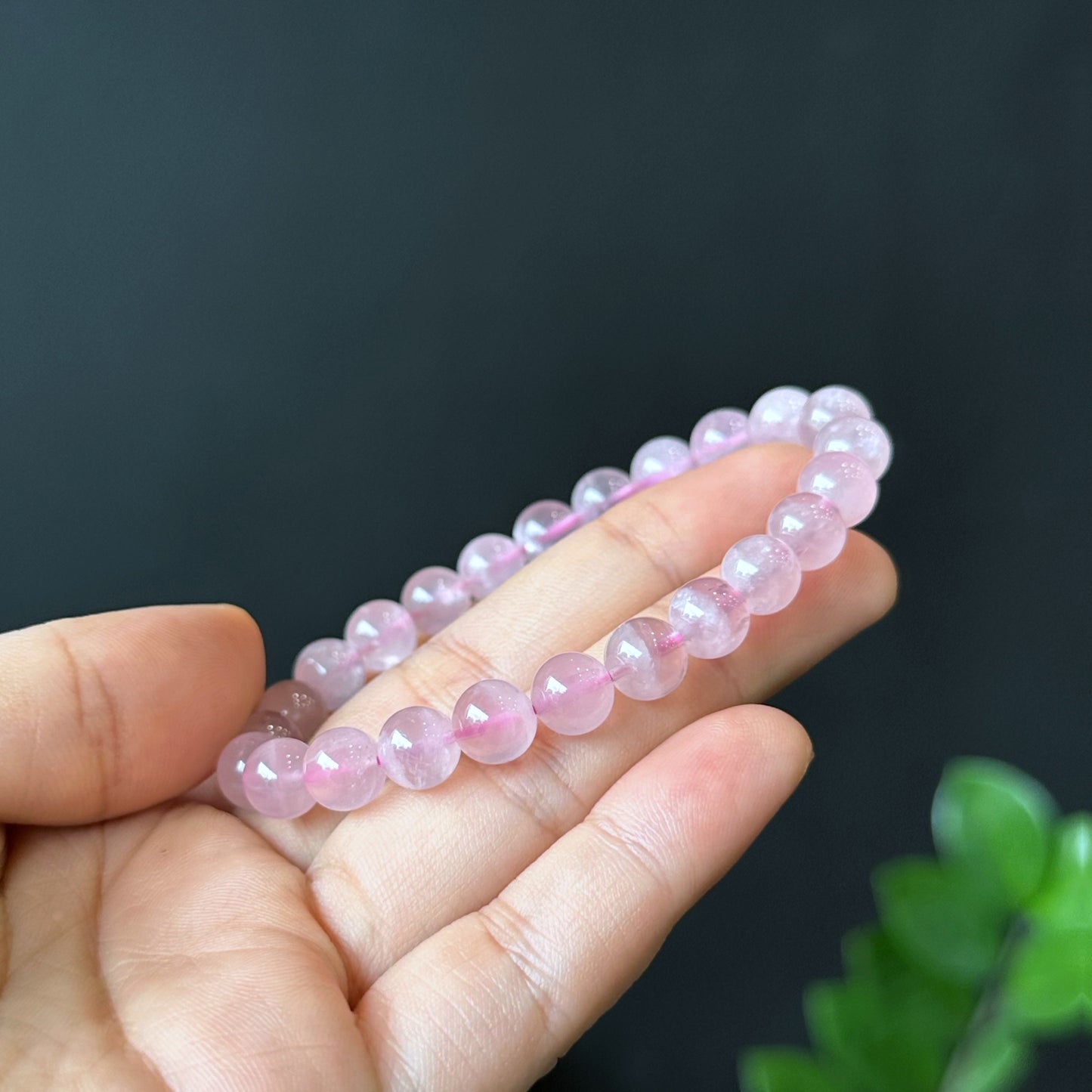 Natural Rose Quartz Bracelet Size 8 mm