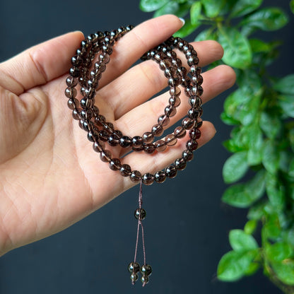 Natural Smokey Quartz Bracelet Size 6 mm