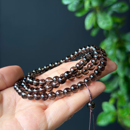 Natural Smokey Quartz Bracelet Size 6 mm
