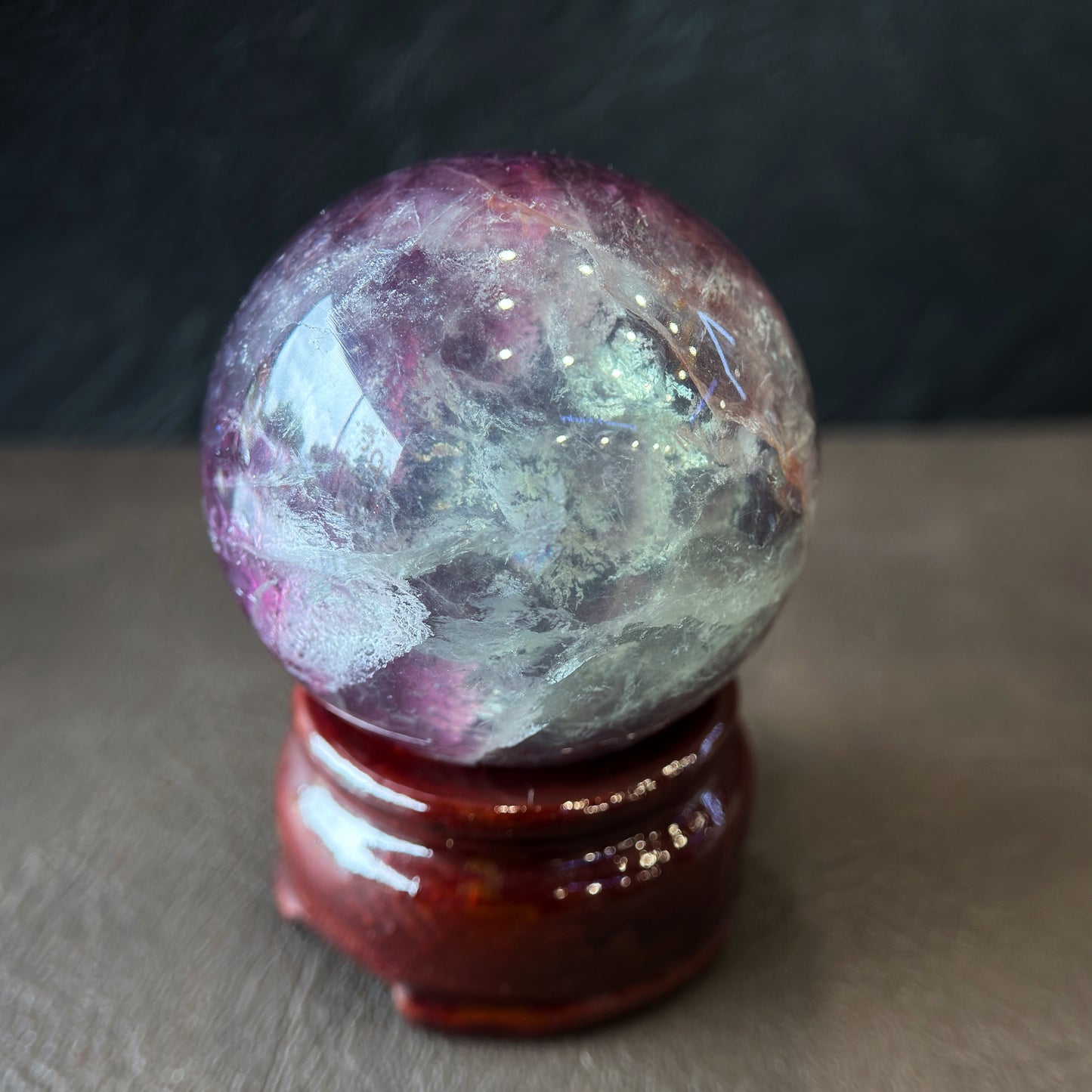 Purple Fluorite Sphere