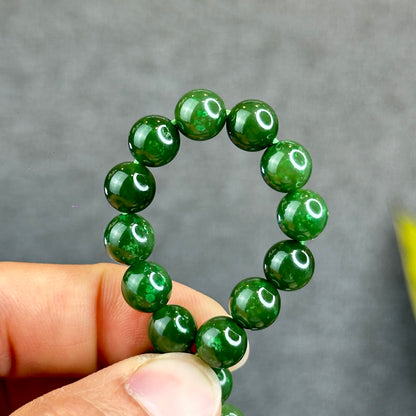 Natural Nephrite Jade Bracelet Size 8 mm - High Quality