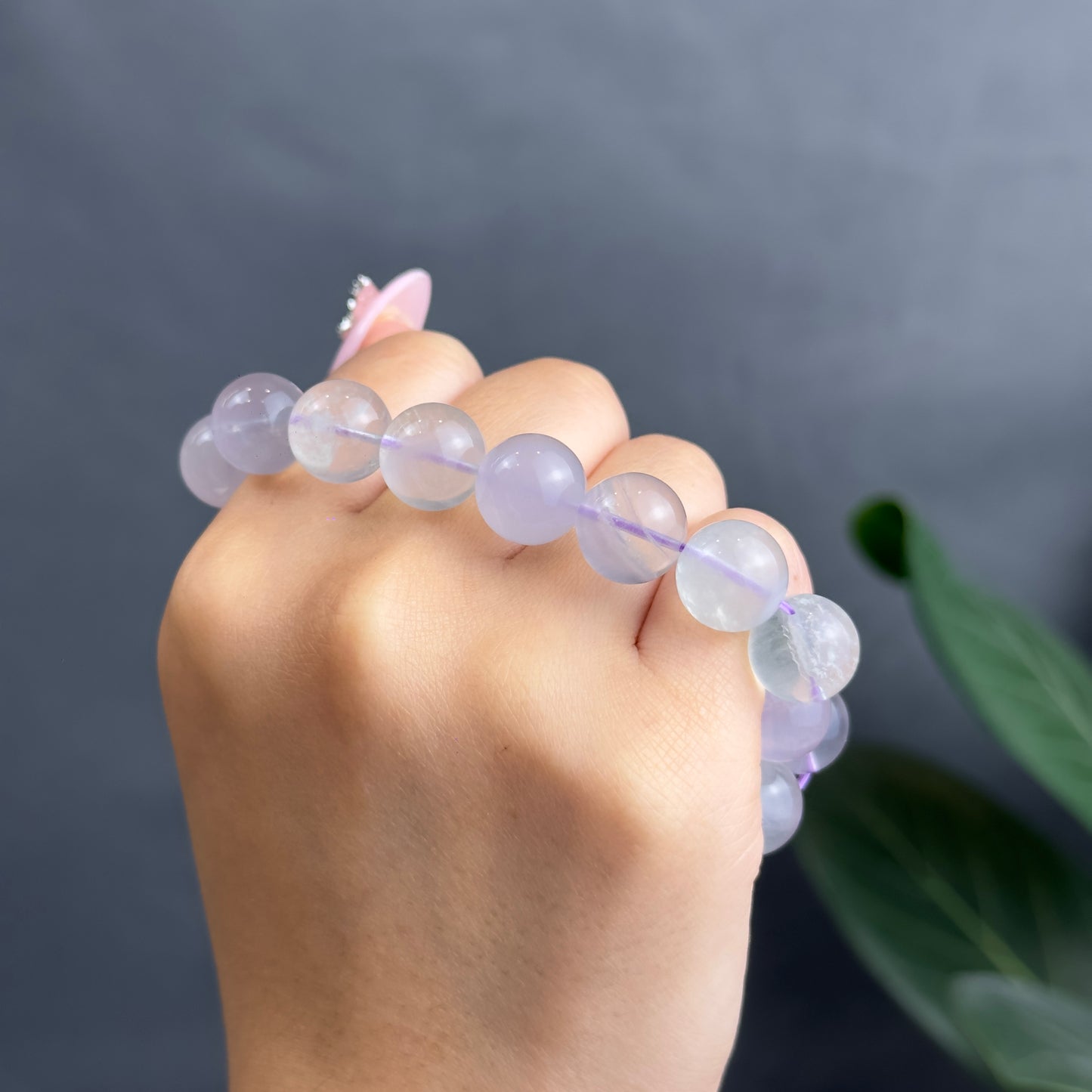 Milky Fluorite Bracelet Size 11 mm