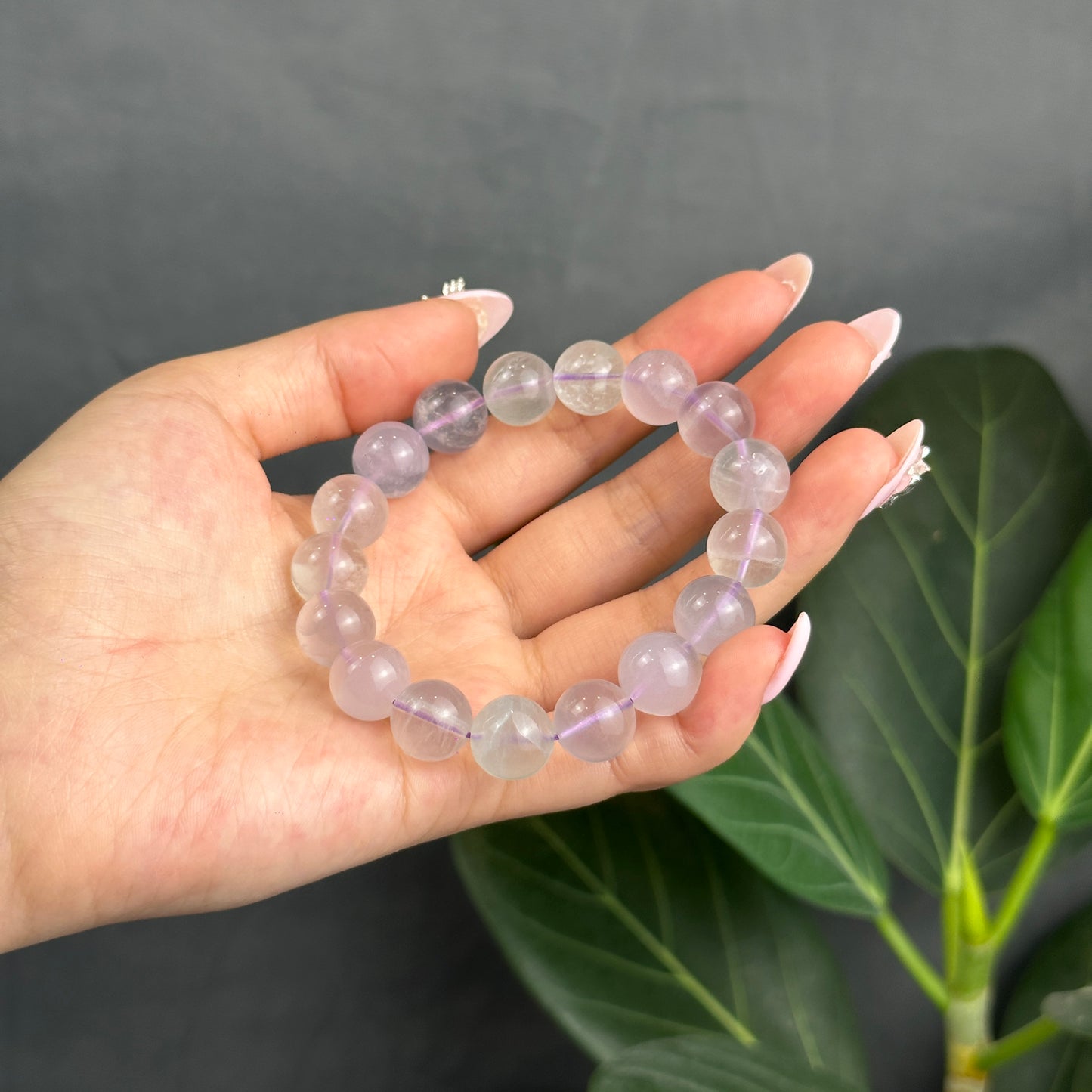 Milky Fluorite Bracelet Size 11 mm