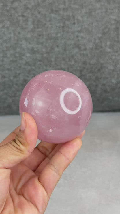 Natural Rose Quartz Sphere