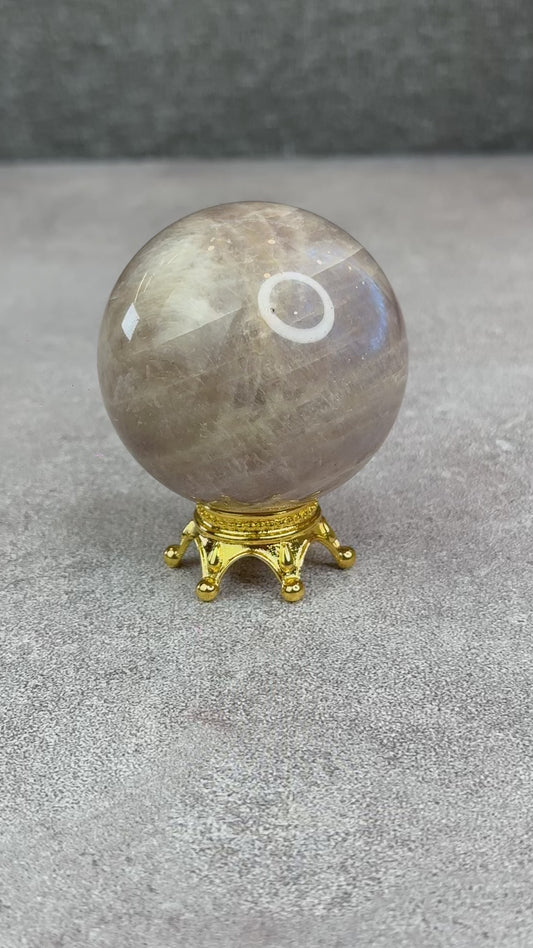Natural Brown Moonstone Sphere