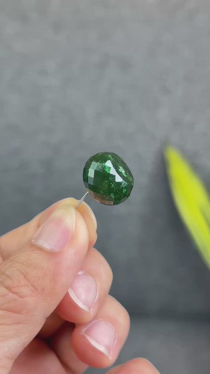Natural Nephrite Jade Faceted Lu Thong Charm