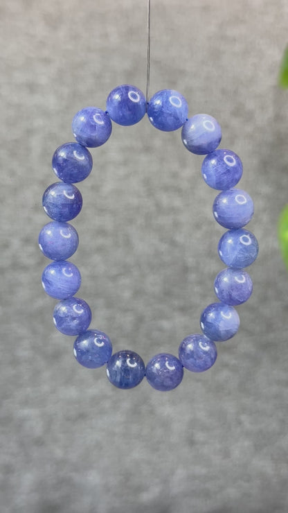 Natural Tanzanite Bracelet Size 10.6 mm
