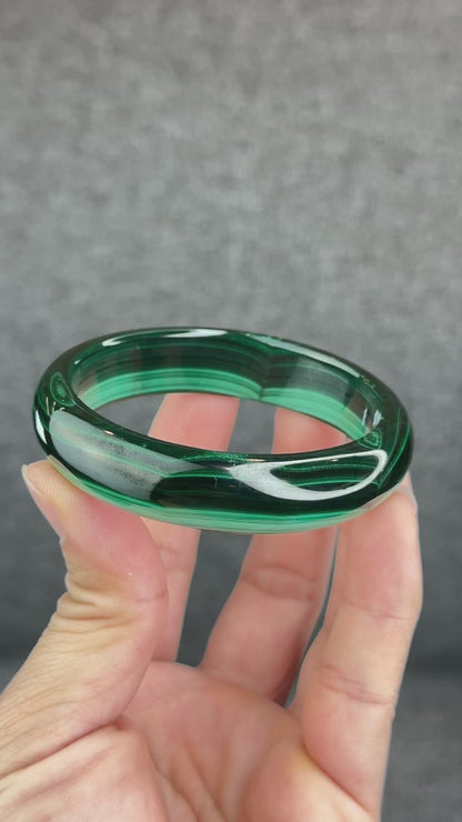 Bracelet Malachite Style Feuille Taille 58,7 mm
