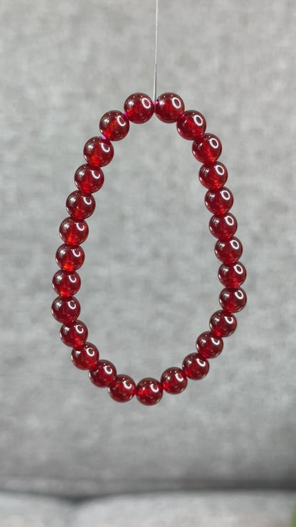 Natural Garnet VIP Bracelet size 8.5 mm