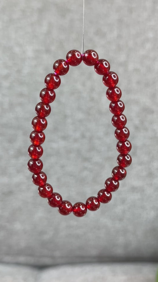 Natural Garnet VIP Bracelet size 8.5 mm