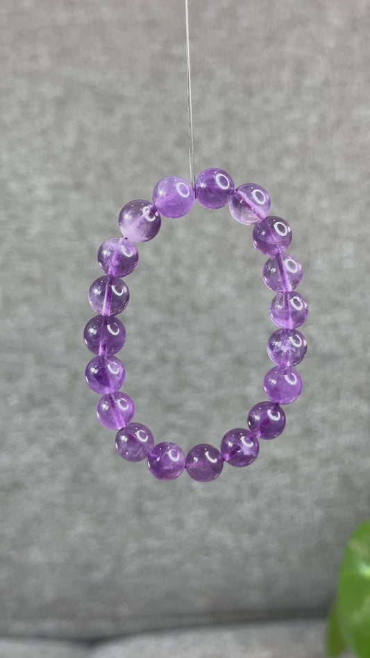 Natural Amethyst VIP Bracelet Size 9.5-10 mm