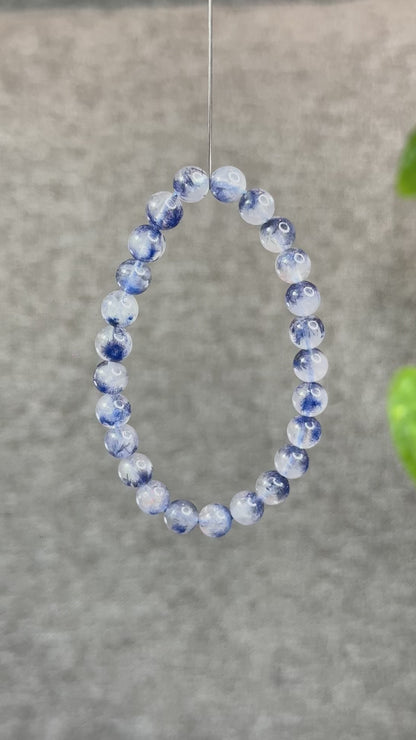 Natural Dumortierite  Bracelet Size 7.4 mm