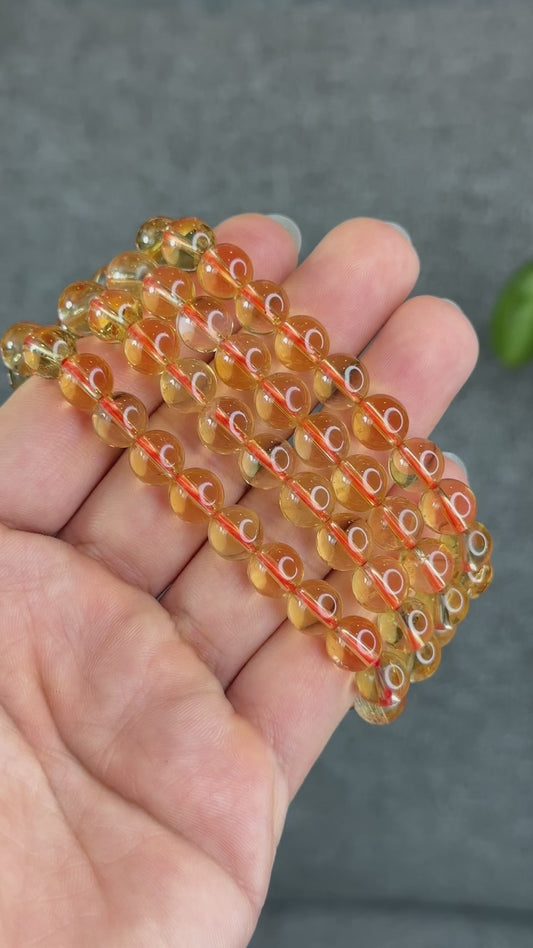 Natural Citrine VIP Bracelet Size 8.8 mm