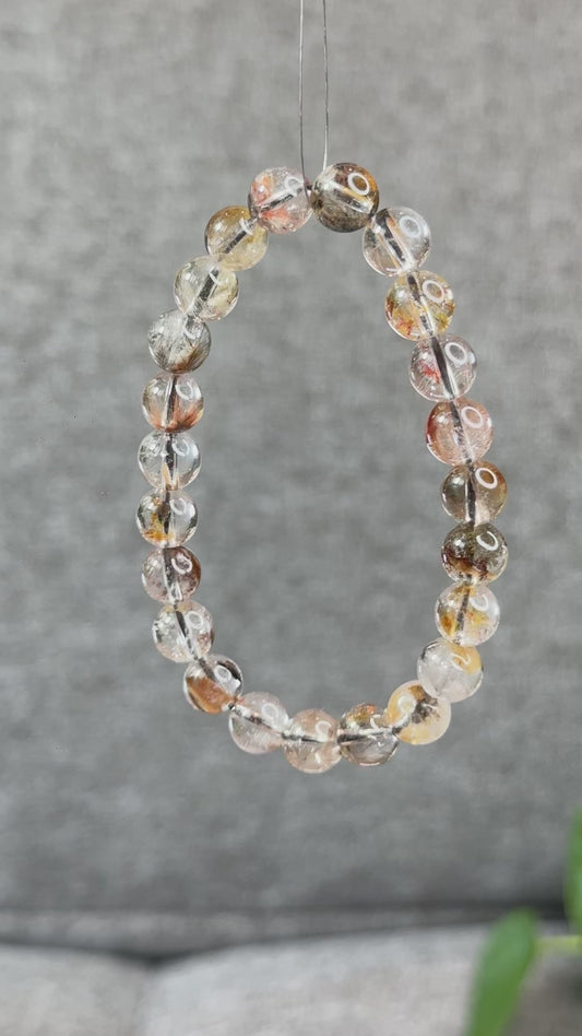 Natural Brookite with Healer Bracelet Size 8.3 mm