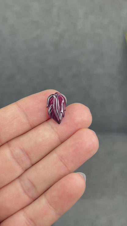 Natural Purple Garnet Charm