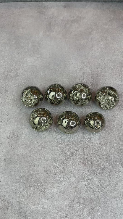 Natural Pyrite Sphere - High Quality