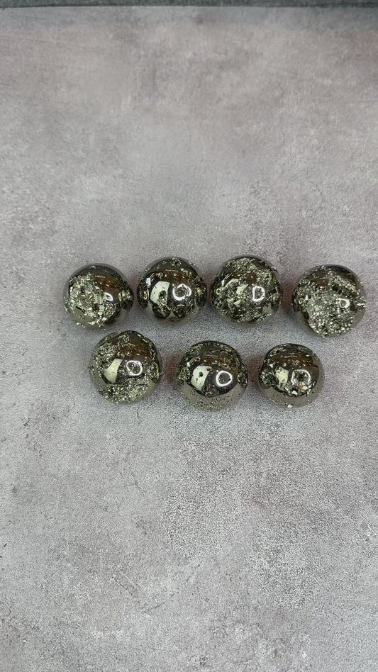 Natural Pyrite Sphere - High Quality