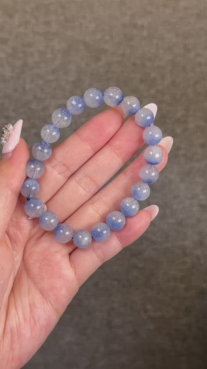 Natural Dumortierite  Bracelet Size 9 mm