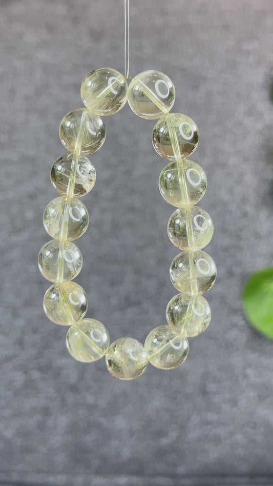 Natural Citrine Bracelet Size 14 mm