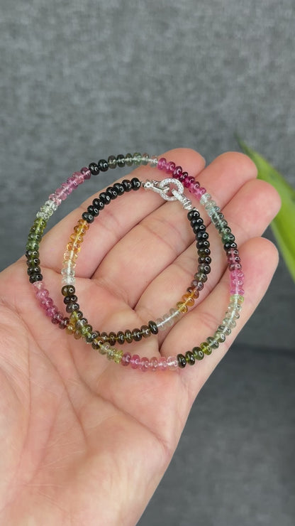 Natural Tourmaline VIP Triple Wrap Bracelet Size 5 mm