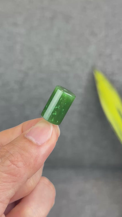 Natural Nephrite Jade Lu Thong Charm