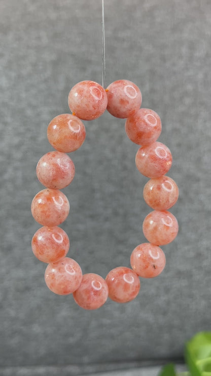 Natural Golden Sunstone Bracelet Size 15.5 mm