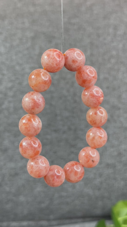 Natural Golden Sunstone Bracelet Size 15.5 mm