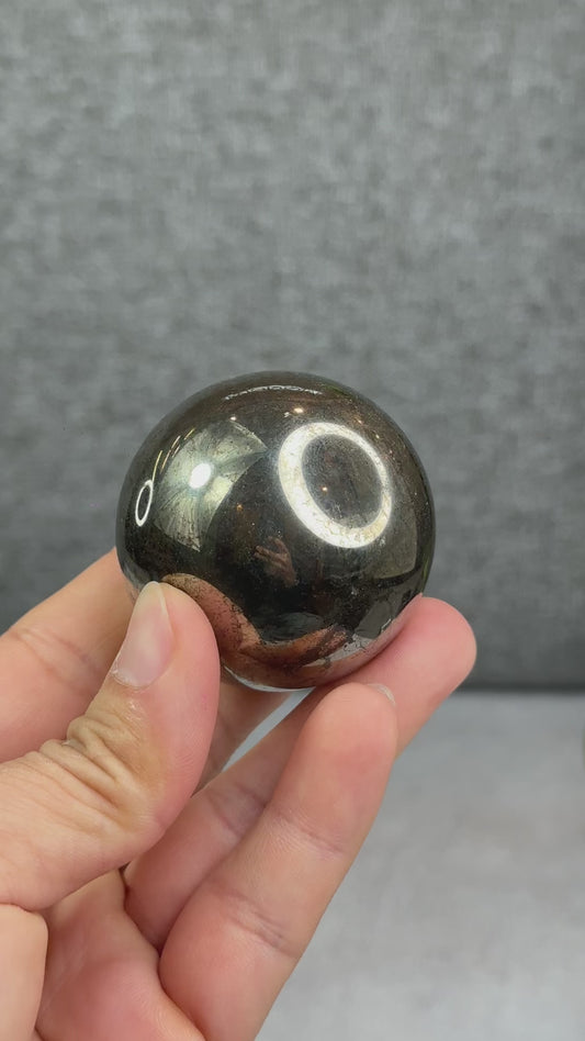 Natural Pyrite Sphere