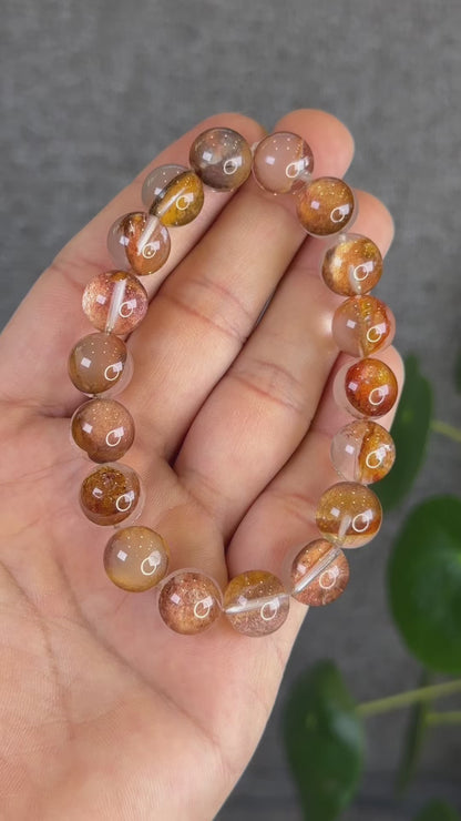 Natural Amphibole Golden Healer Bracelet Size 11 mm