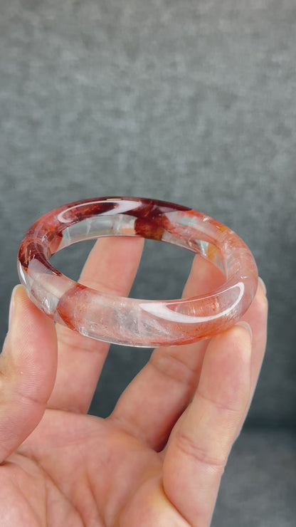 Natural Fire Quartz Bangle Size 53 mm